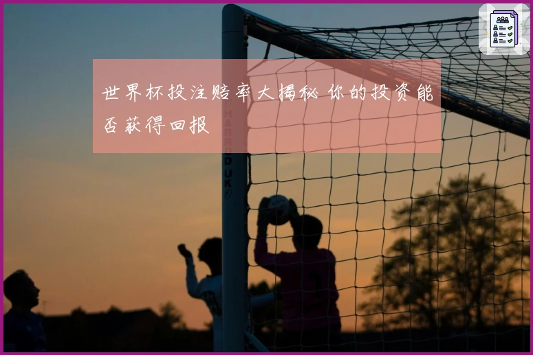 世界杯投注赔率大揭秘 你的投资能否获得回报