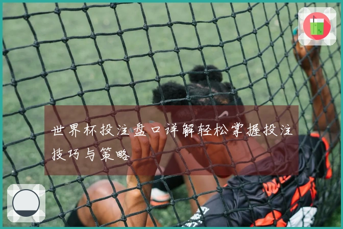 世界杯投注盘口详解轻松掌握投注技巧与策略